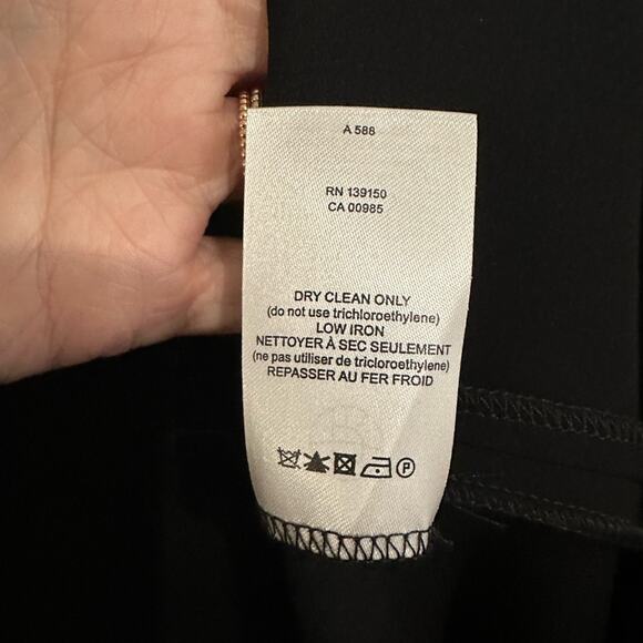 The Row Erscher Cady Maxi Dress size 0 Black Cap Sleeve Pockets - Picture 12 of 13